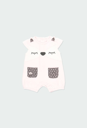 Knit play suit for baby girl_1