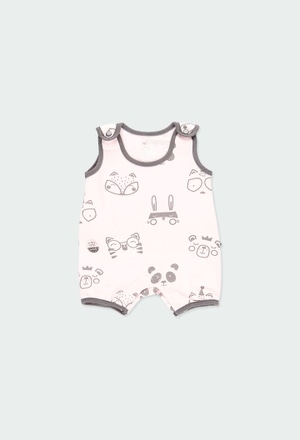 Knit play suit for baby girl_1