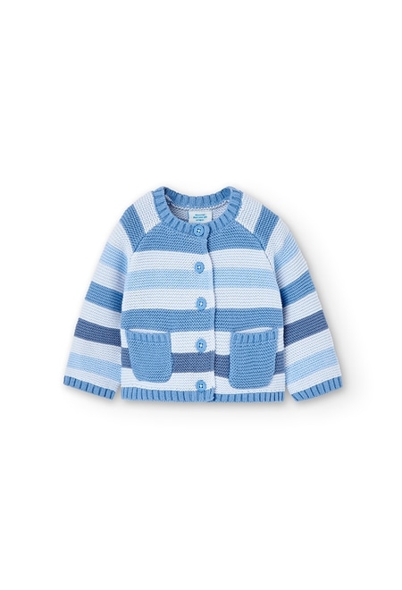 Knitwear jacket striped for baby_1