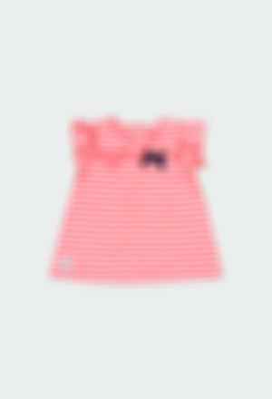 Kleid gestrickt gestreift für baby mädchen