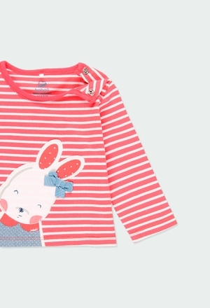 Knit t-Shirt striped for baby girl_4