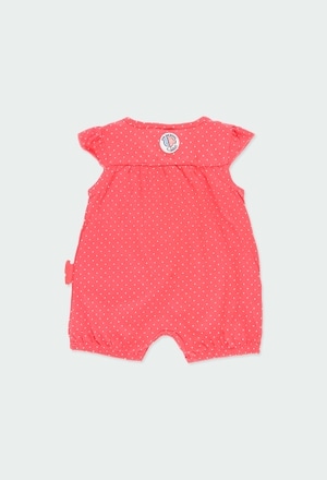 Knit play suit polka dot for baby girl_2