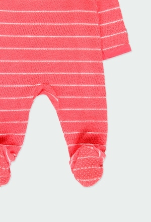 Knit play suit striped for baby_4