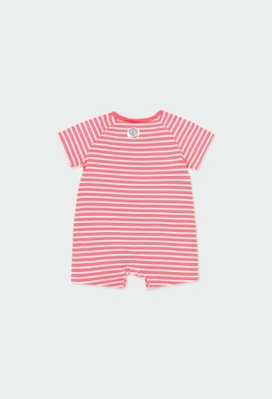 Knit play suit striped for baby boy_2