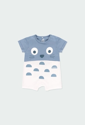 Knit play suit "fish" for baby boy_1