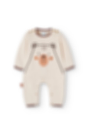Grenouillère en tricot "ours" pour bébé