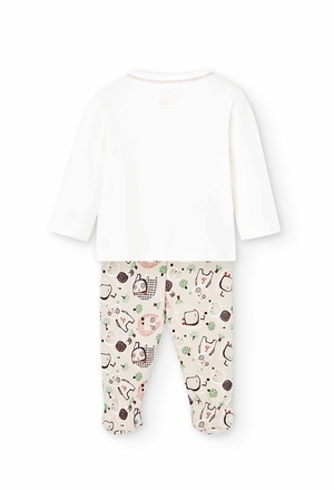 boboli Pelele Bebe Niño 100% algodón Manga Corta Pelele Verano – Pijama para Dormir Ropa de Regalo para Bebe de 0 Mes a 24 Meses 