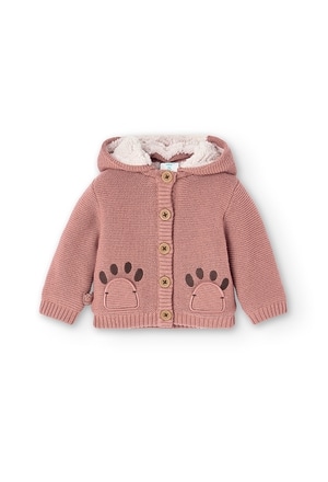 Knitwear jacket hooded for baby_1