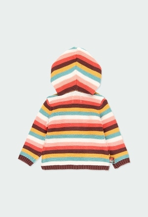 Knitwear jacket striped for baby_6