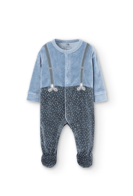 Velour play suit for baby_1