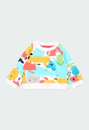 Sweatshirt "animais" do bébé - orgânico_1