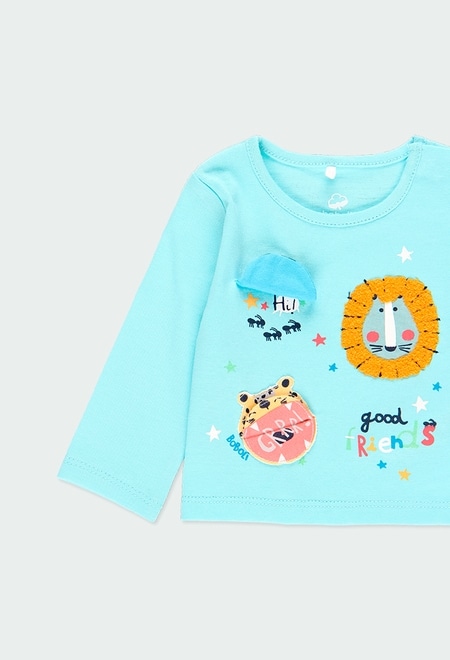 Knit t-Shirt "animals" for baby boy_4