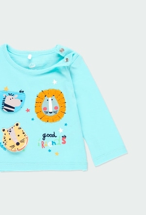 Knit t-Shirt "animals" for baby boy_3