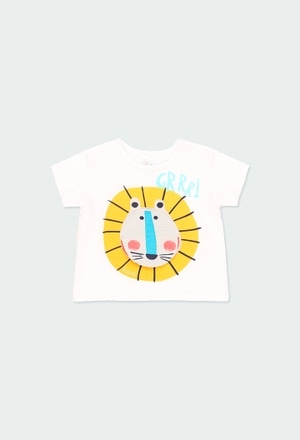 Knit t-Shirt lion for baby - organic_1