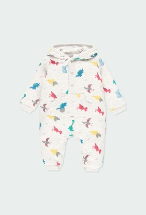 Fleece play suit flame for baby_1