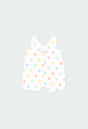 Knit play suit polka dot for baby_2
