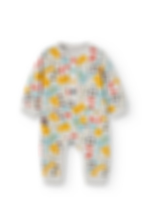 Fleece play suit printed for baby