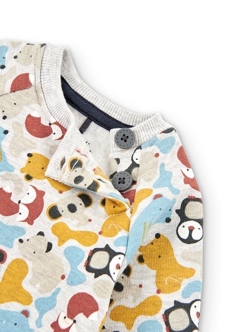 Fleece sweatshirt printed for baby boy_3