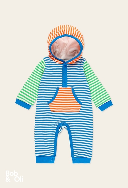 Play suit striped for baby - organic_2