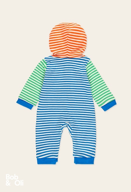 Play suit striped for baby - organic_4