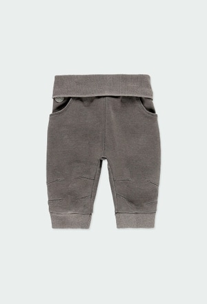 Fleece denim trousers for baby_1