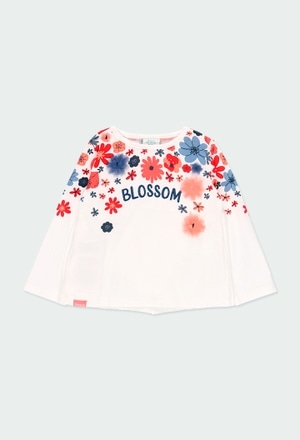 Camiseta punto "flores" de bebé niña_1