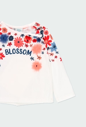 Maglietta jersey "fiori" per bimba_3