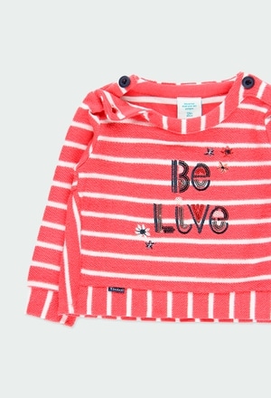 Sweatshirt knit striped for baby girl_4