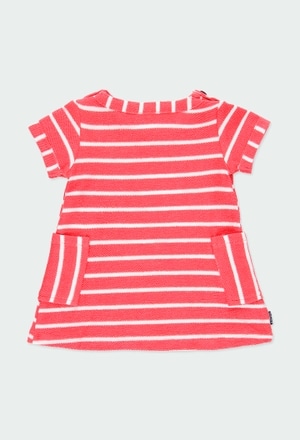Knit dress striped for baby girl_2