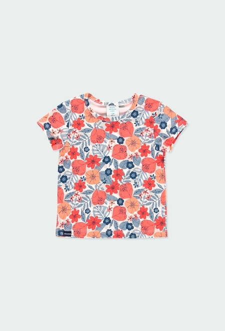 Camiseta malha floral para o bebé menina_1