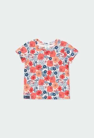 T-Shirt tricot fleurs pour bébé fille_1