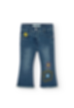Pantaloni jeans elasticizzati per neonati