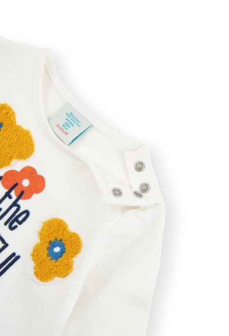 T-Shirt gestrickt "flowers bbl" für baby_3