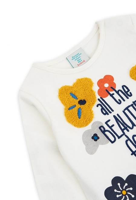 Knit t-Shirt "flowers bbl" for baby_4