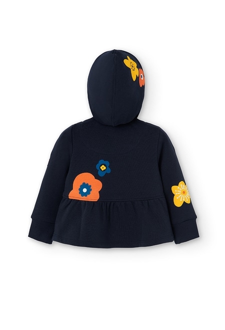 Fleece jacket hooded for baby girl_6