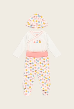 Pack en tricot pour bébé fille - organique_1