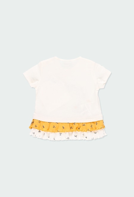 Camiseta malha combinado para o bebé menina_2