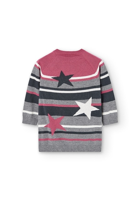 Vestido tricot "estrelas" do bébé_3