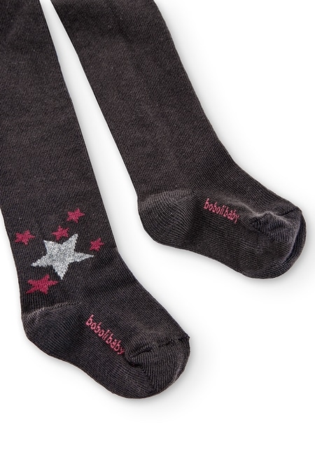 Thick tights "star" for baby girl_2