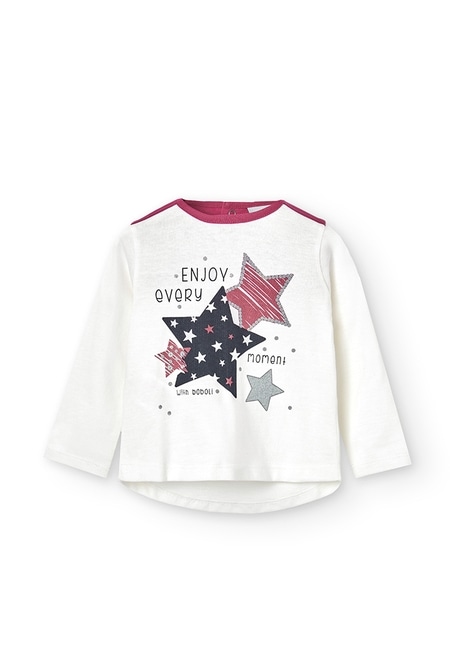 Knit t-Shirt "stars" for baby girl_1