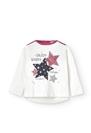 Camiseta punto "estrellas" de bebé niña_1