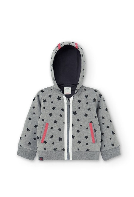 Fleece jacket stars for baby girl_5