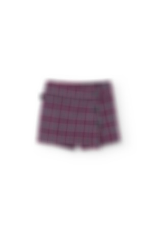Knitted pant skirt check for baby