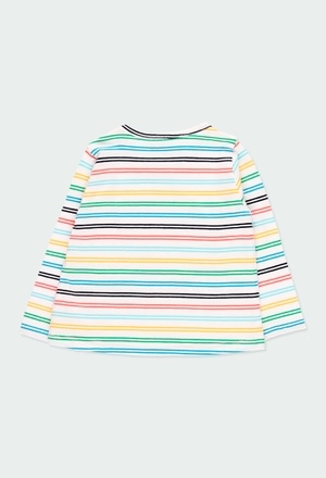 T-Shirt tricot à rayures pour bébé fille_2