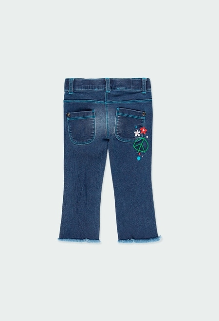 Denim trousers knit for baby girl_2