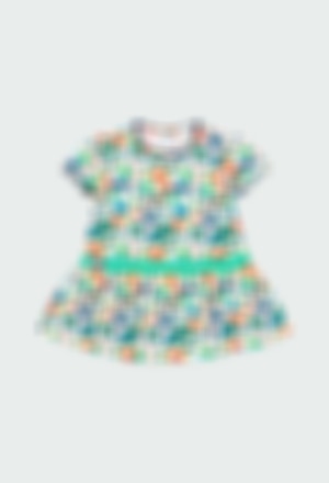 Kleid gestrickt gedruckt für baby mädchen