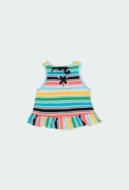 Knit t-Shirt striped for baby girl_2