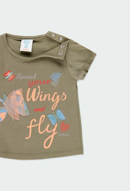 Camiseta malha "borboleta" para o bebé menina_3