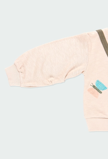 Fleece sweatshirt "handbag" for baby girl_5