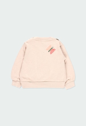 Fleece sweatshirt "handbag" for baby girl_3